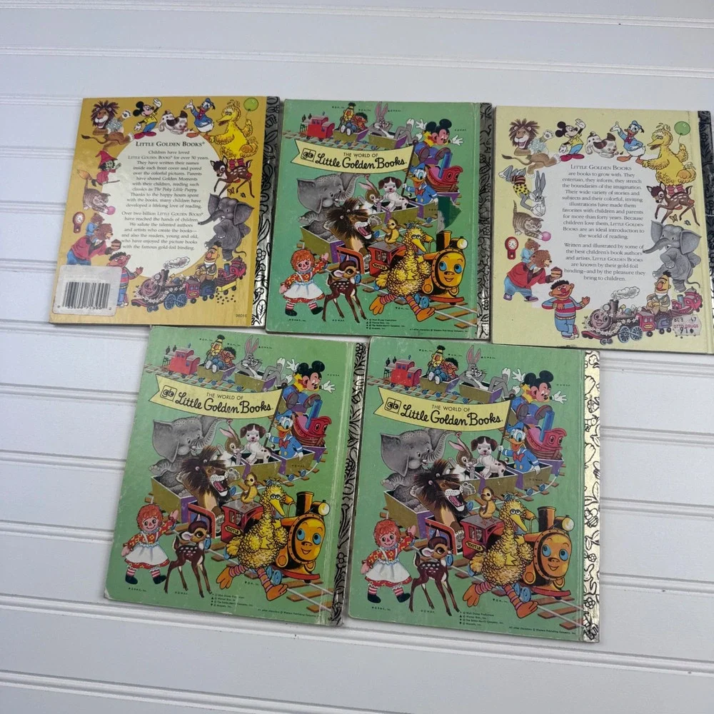 Vintage Lot of 5 Golden Books Daniel in the Lions Den David and Goliath 80s